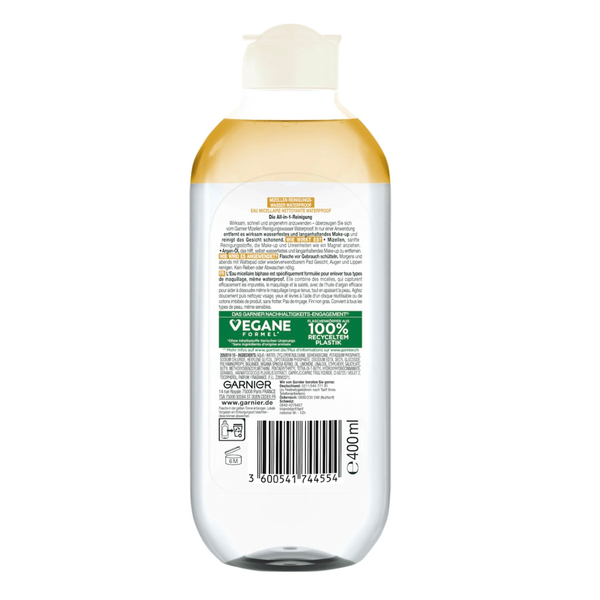 Garnier Micellair Reinigingswater Waterproof – 400 ml
