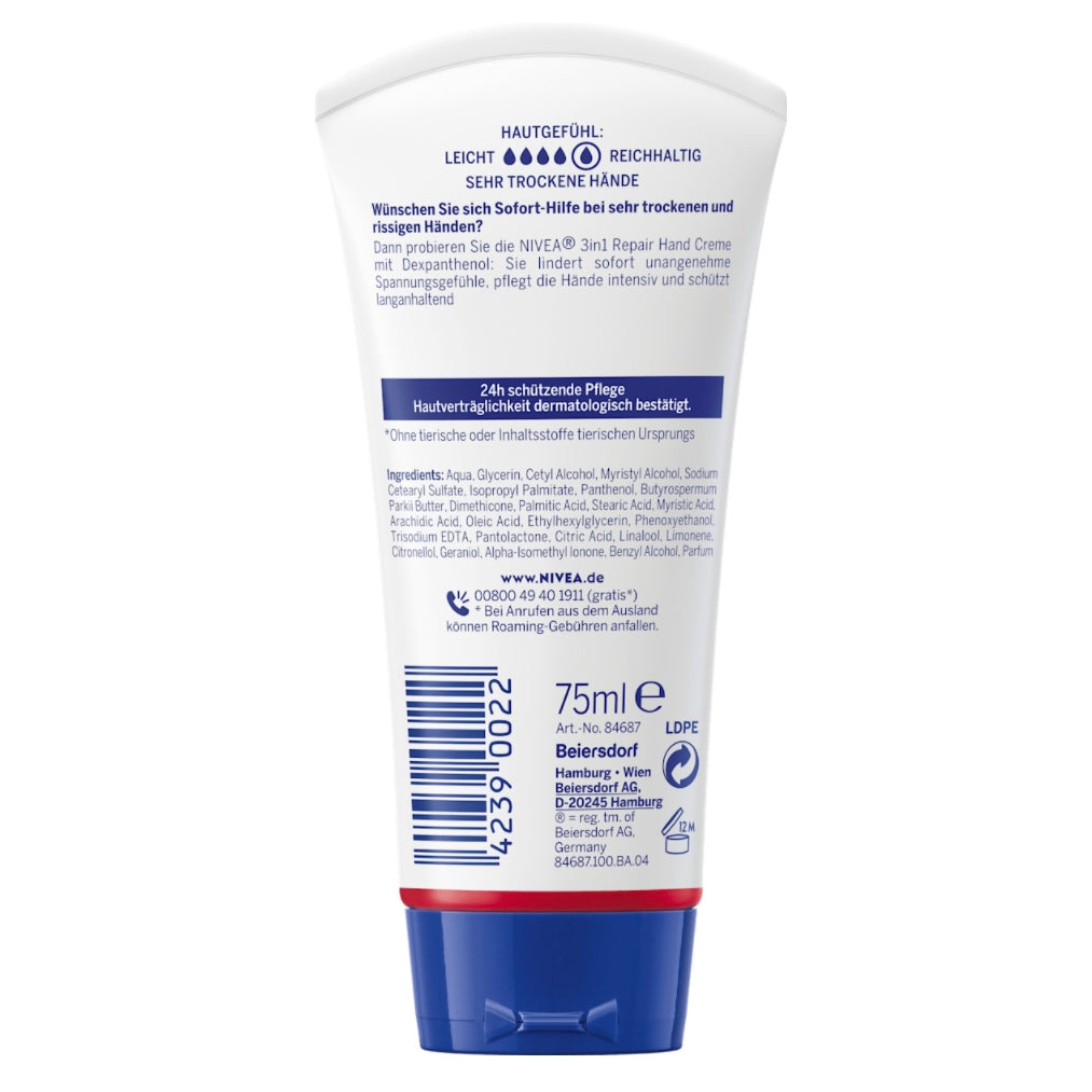 NIVEA Handcrème 3in1 Repair – 75 ml