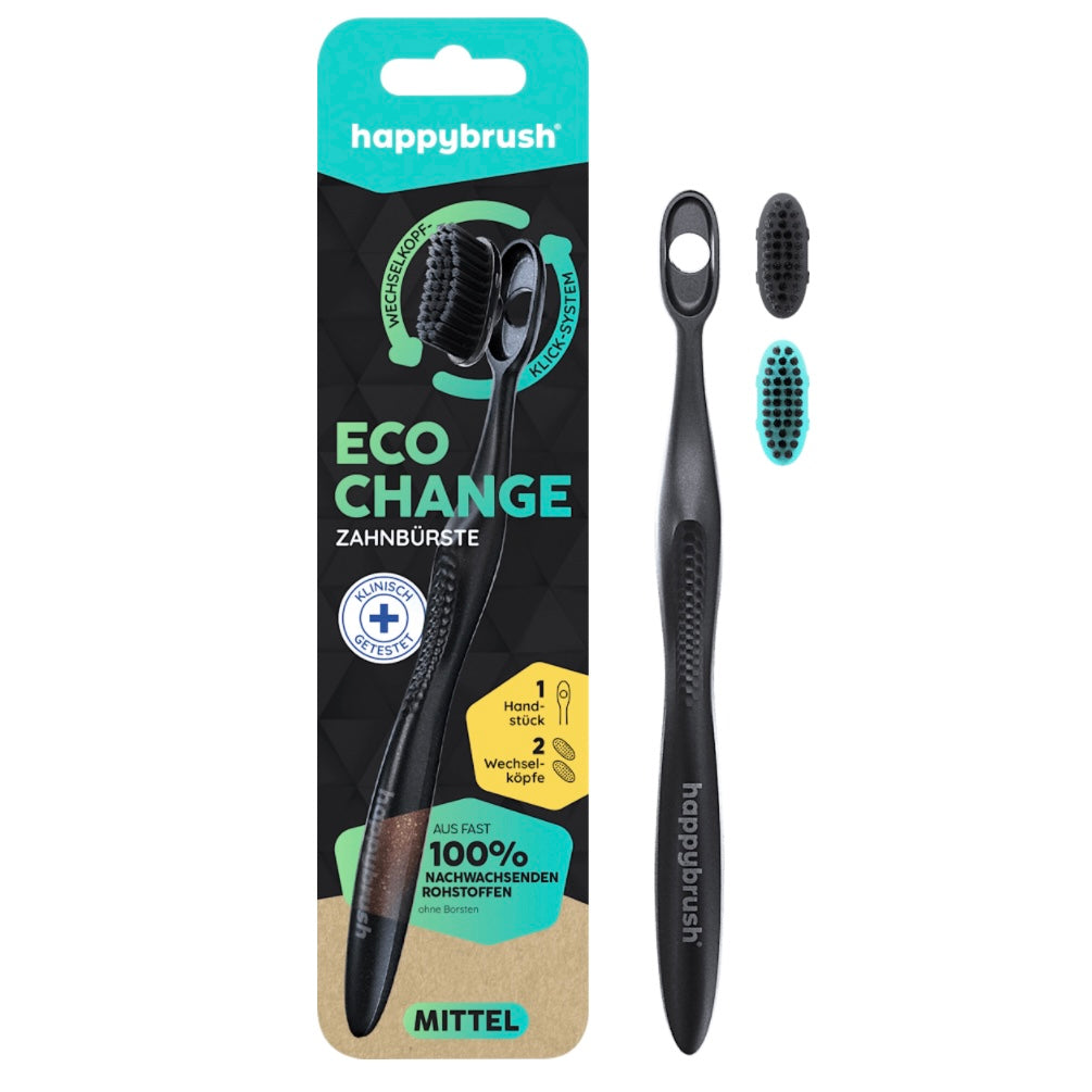happybrush Tandenborstel Eco Change met Opzetborstels – 1 stuk