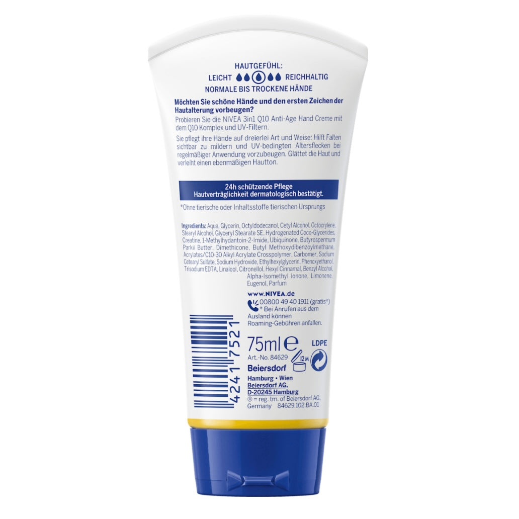 NIVEA Handcrème 3in1 Anti-Age Q10 – 75 ml