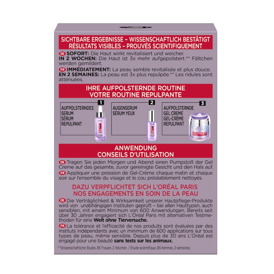 L’Oréal Paris Revitalift Filler Gezichtsgel – met Hyaluronzuur – 50 ml
