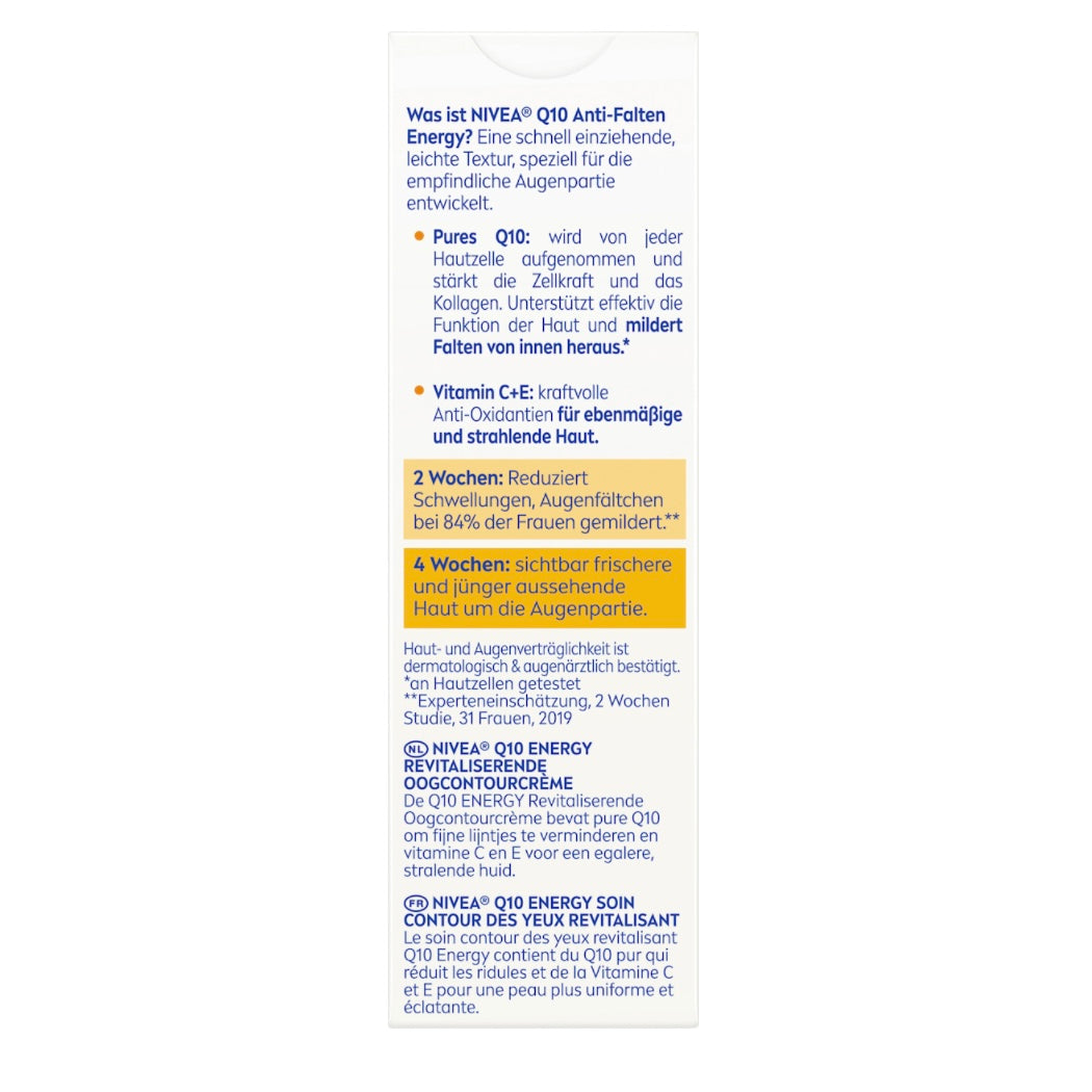 NIVEA Q10 Energy Oogcrème – 15 ml