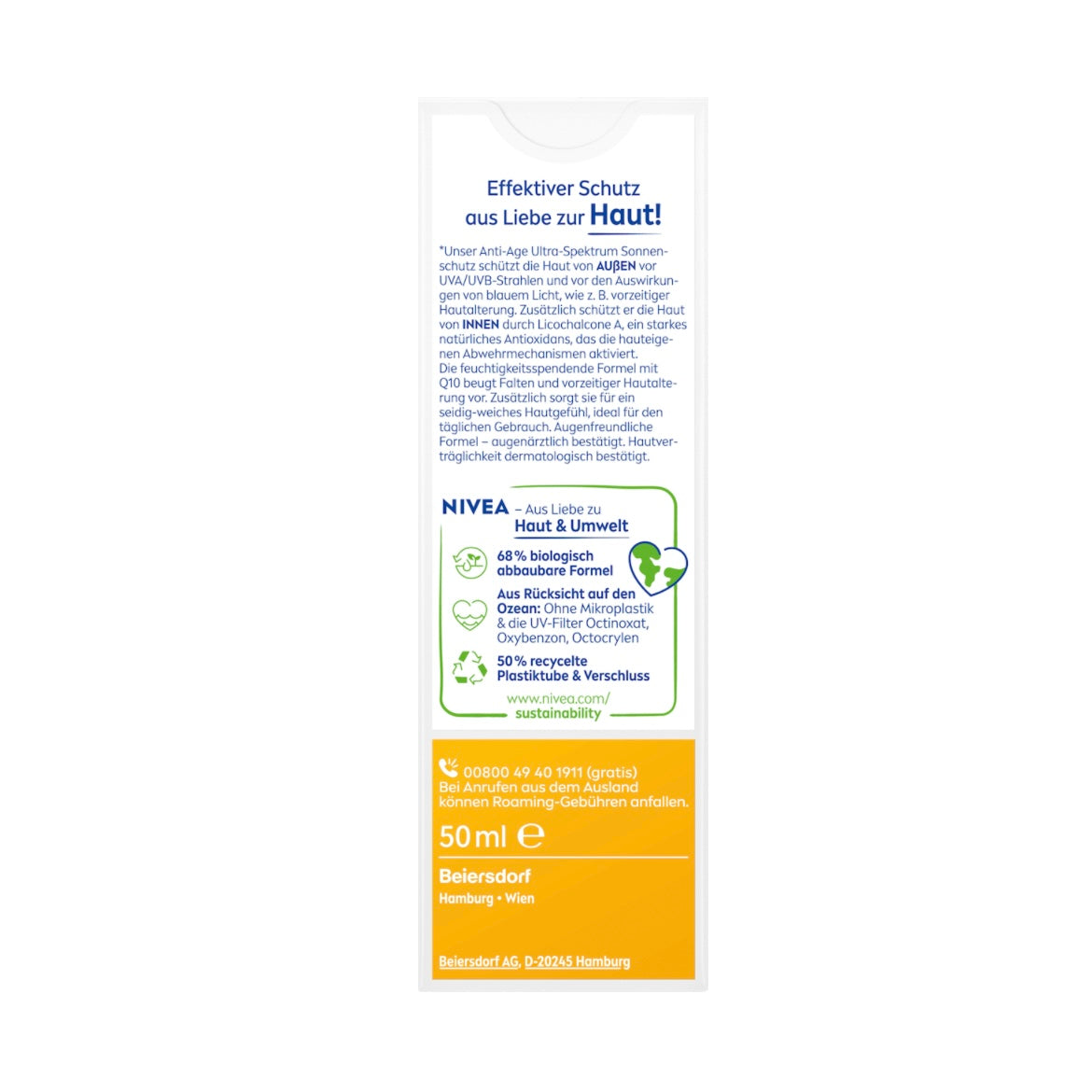 NIVEA SUN Gezichtszonnecrème Anti-Age SPF 50 – 50 ml
