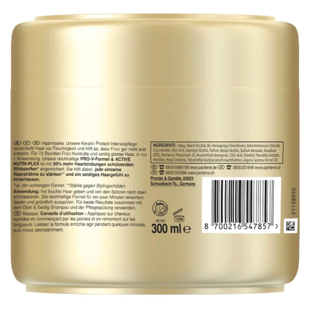 Pantene Pro-V Haarmasker Keratin Protect Glatt & Zijdezacht – 300 ml