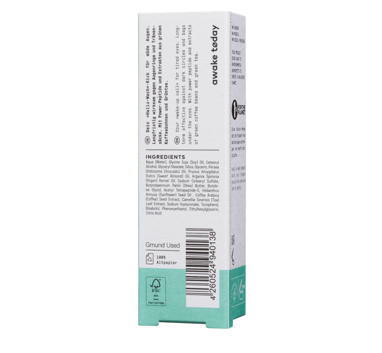 Nø Cosmetics – Awake Today Oogcrème – 15 ml