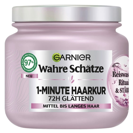 Garnier Haarmasker 1-Minute Rijstwater & Kracht – 340 ml
