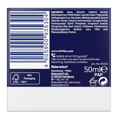 NIVEA Essentials Nachtcrème – 24h Hydratatie & Regeneratie – 50 ml