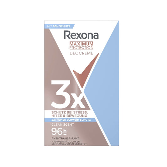 Rexona Maximum Protection Deocrème – Clean Scent – 45 ml