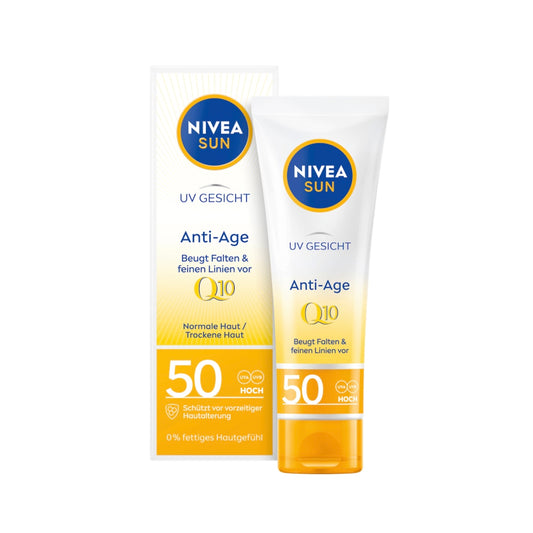 NIVEA SUN Gezichtszonnecrème Anti-Age SPF 50 – 50 ml