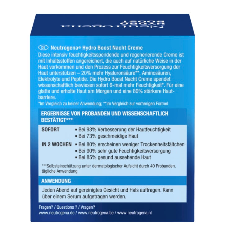 Neutrogena Hydro Boost Nachtcrème – 50 ml