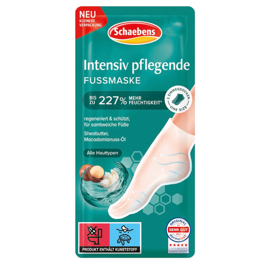 Schaebens Voetmasker Sokken Intensieve Verzorging met Sheaboter & Macadamia – 1 paar (2 stuks)