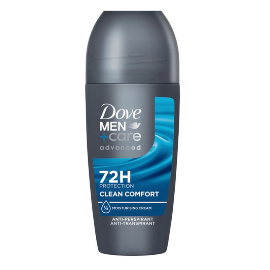 Dove Men+Care Antitranspirant Roll-On Advanced Clean Comfort – 50 ml