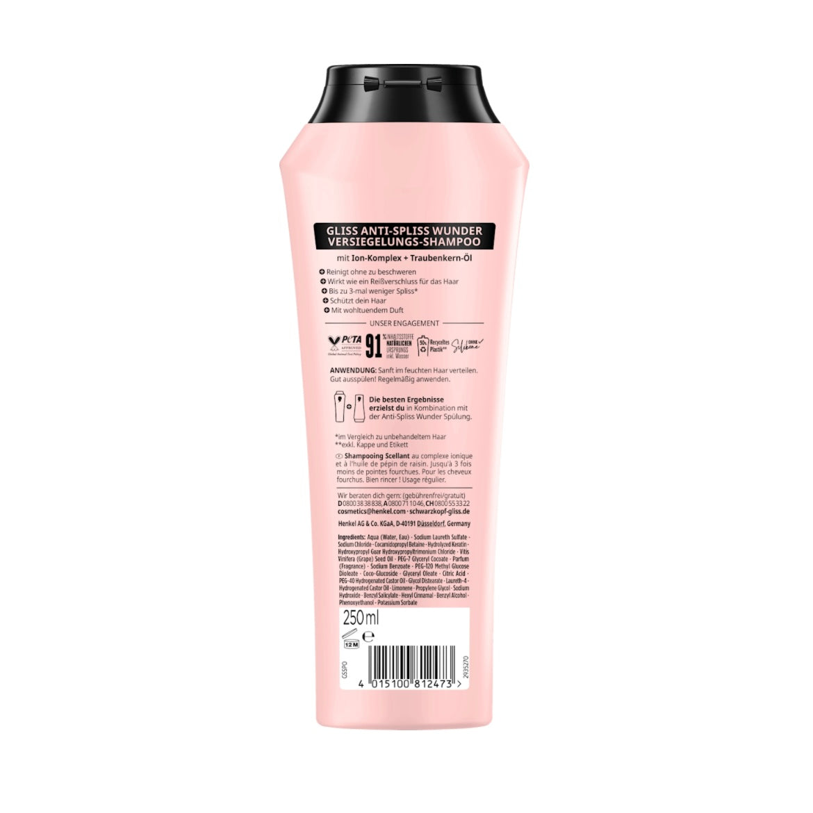 Schwarzkopf Shampoo Anti-Spliss Wonder – 250 ml