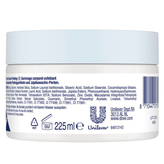 Dove Body Scrub Macadamia & Rijstmelk – 225 ml