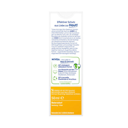 NIVEA SUN Gezichtszonnecrème Anti-Age SPF 50 – 50 ml