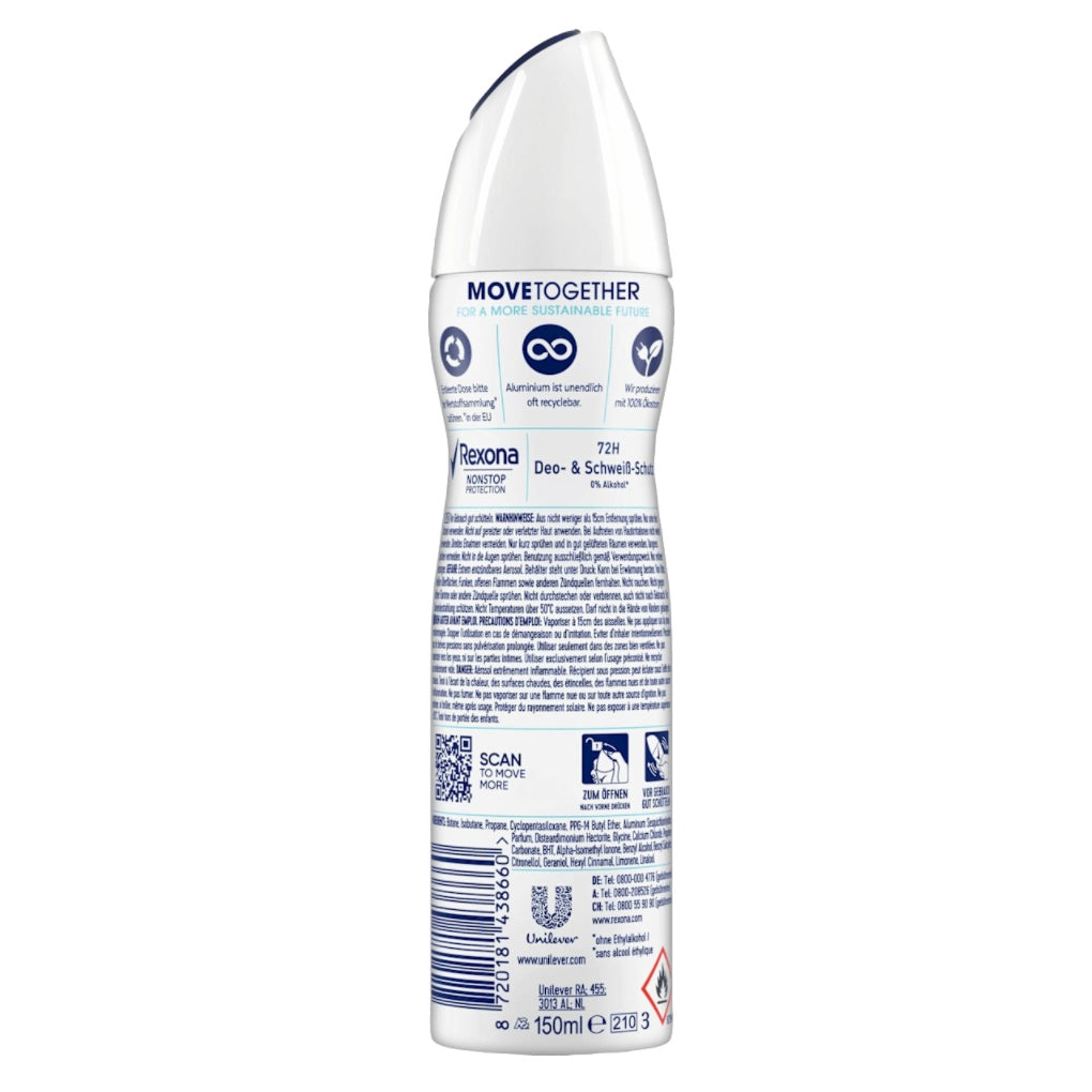 Rexona Antitranspirant Deospray Nonstop Protection Invisible Aqua – 150 ml