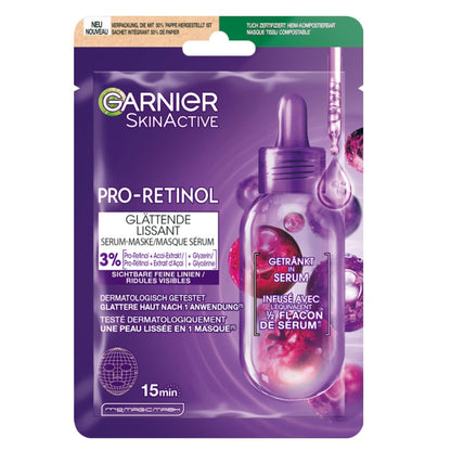 Garnier Skin Active Gezichtsmasker met Pro-Retinol – 1 stuk
