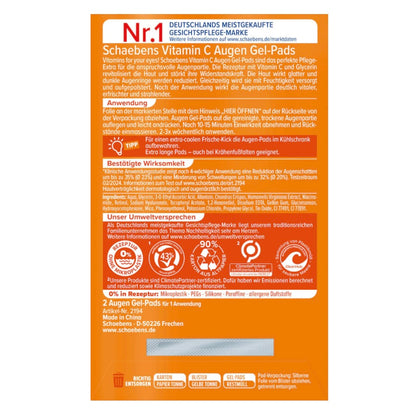 Schaebens Oogpads Gel met Vitamine C – 2 stuks (1 paar)