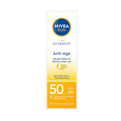 NIVEA SUN Gezichtszonnecrème Anti-Age SPF 50 – 50 ml