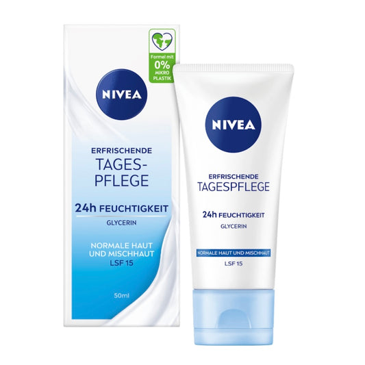 NIVEA Essentials Verfrissende Dagcrème – 24h Hydratatie – SPF 15 – 50 ml