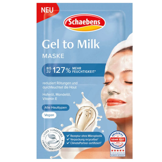 Schaebens Gezichtsmasker Gel-to-Milk – 10 ml