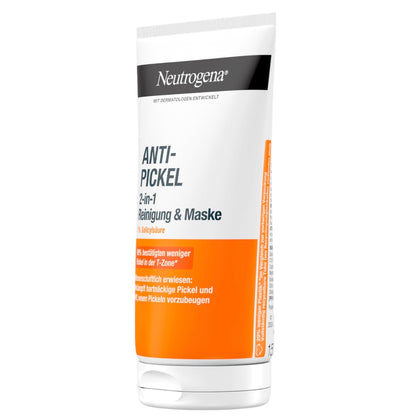 Neutrogena Anti-Puistjes 2-in-1 Reiniging & Masker – 150 ml