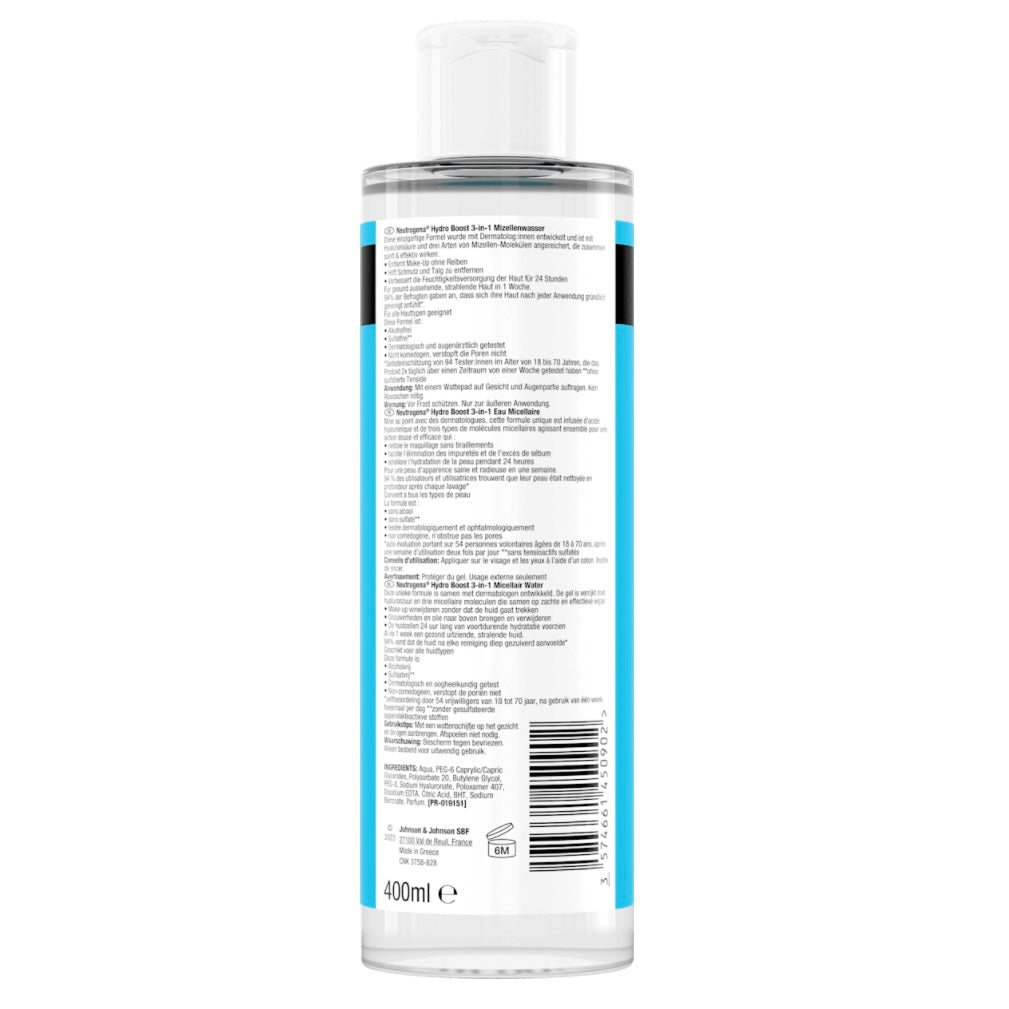 Neutrogena Micellair Water Hydro Boost 3-in-1 – 400 ml