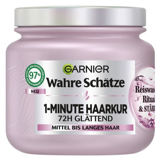 Garnier Haarmasker 1-Minute Rijstwater & Kracht – 340 ml