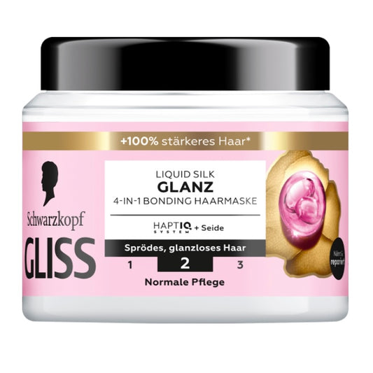 Schwarzkopf GLISS Haarmasker 4-in-1 Liquid Silk – 400 ml