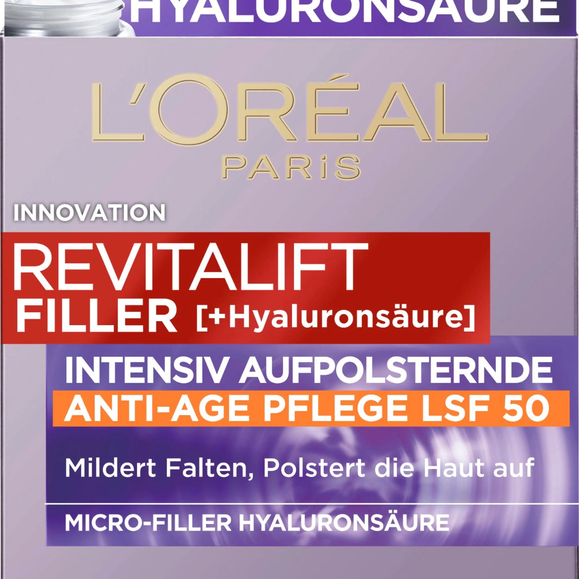 L’Oréal Paris Revitalift Filler [+Hyaluronzuur] Anti-Age Dagcrème – SPF 50 – 50 ml